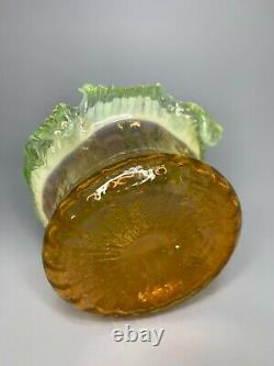 Victorian Stevens&Williams Uranium Vaseline Manganese Art Glass Bridal Basket