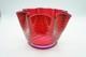 Victorian Swirled Cranberry Art Glass Shade