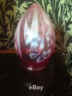 Victorian Vaseline Glass Light / Lamp Shade -Arts & Crafts Art Nouveau c1900
