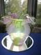 Victorian Webb Watermelon Pink Green Panels Art Glass Vase Jack In Pulpit