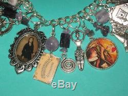 Victorian Witches- Altered Art Statement Charm Bracelet-loaded-chunky