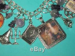 Victorian Witches- Altered Art Statement Charm Bracelet-loaded-chunky