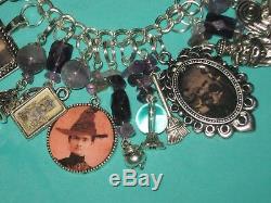 Victorian Witches- Altered Art Statement Charm Bracelet-loaded-chunky