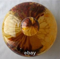 Victorian art glass white and maroon spatter amber cased cheese dish, 7 h. + d