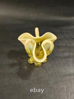 Victorian primrose Pearline fancy baskets by G Davidson Gateshead Victorian primrose Pearline fancy baskets by G Davidson Gateshead