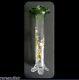 Victorian Vintage Enameled And Tall Hand Blown Art Glass Vase