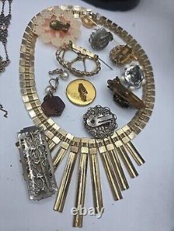 Vintage & Antique Art Deco Victorian Jewelry Lot 129 Pcs W. Germany Japan Korea