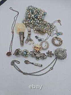 Vintage & Antique Art Deco Victorian Jewelry Lot 129 Pcs W. Germany Japan Korea