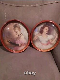 Vintage Beveled Bubble Glass Victorian Wall Art Vintage Beveled Bubble Glass Victorian Wall Art