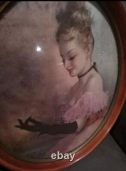 Vintage Beveled Bubble Glass Victorian Wall Art Vintage Beveled Bubble Glass Victorian Wall Art