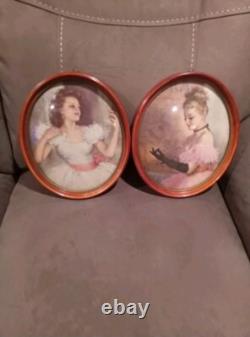 Vintage Beveled Bubble Glass Victorian Wall Art Vintage Beveled Bubble Glass Victorian Wall Art