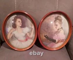 Vintage Beveled Bubble Glass Victorian Wall Art Vintage Beveled Bubble Glass Victorian Wall Art