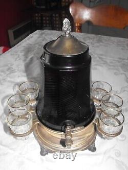 Vintage Early 1900s Amethyst Glass Samovar Vintage Early 1900s Amethyst Glass Samovar