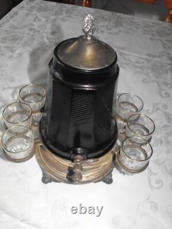 Vintage Early 1900s Amethyst Glass Samovar Vintage Early 1900s Amethyst Glass Samovar