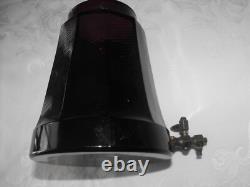 Vintage Early 1900s Amethyst Glass Samovar Vintage Early 1900s Amethyst Glass Samovar