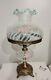 Vintage Fenton Hand Painted Artist Signed Glass Parlor Lamp Gone With Wind Style