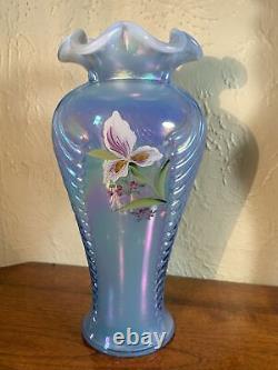 Vintage Fenton vase, hand Painted, signed And Marked