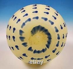 Vintage Fratelli Toso Burmese Glass Bulbous Vase Murano Italy Koscherak Brothers