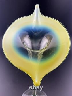 Vintage Glass Jack in the Pulpit Vase Rare GLOWS 12.5