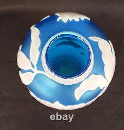 Vintage Kathleen Orme 11 Cameo Art Glass Fairy Vase Signed One of a Kind