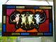 Vintage Stained Glass Fragment Of Dancing Mice, Victorian, Medieval, Arts, Crafts
