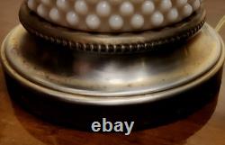 VtgLG MCM Victorian Brass Double Arm Desk Lamp White 7 Pc. Hobnail MilkGlass 075G VtgLG MCM Victorian Brass Double Arm Desk Lamp White 7 Pc. Hobnail MilkGlass 075G