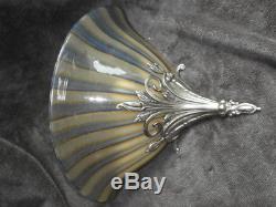 WALL LIGHT pair lamp SCONCES style art nouveau victorian Glass Slip Shade nice