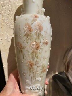 Wave Crest Hand Painted mantle vase C. F. Monroe