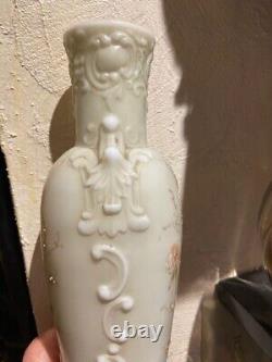 Wave Crest Hand Painted mantle vase C. F. Monroe