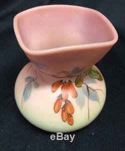 Webb Antique Burmese Jules Barbe Barberry Enameled Toothpick Holder Vase 1890s