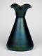 Webb Bronze Iridecsent Amethyst Glass Vase Victorian England