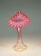 Wonderful Large Vaseline To Cranberry Glass Jack In The Pulpit Jip Vase C. 1890