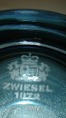 Zwiesel 1872 Blue Crystal Studio Vase Geschutzt Aus Deutschland